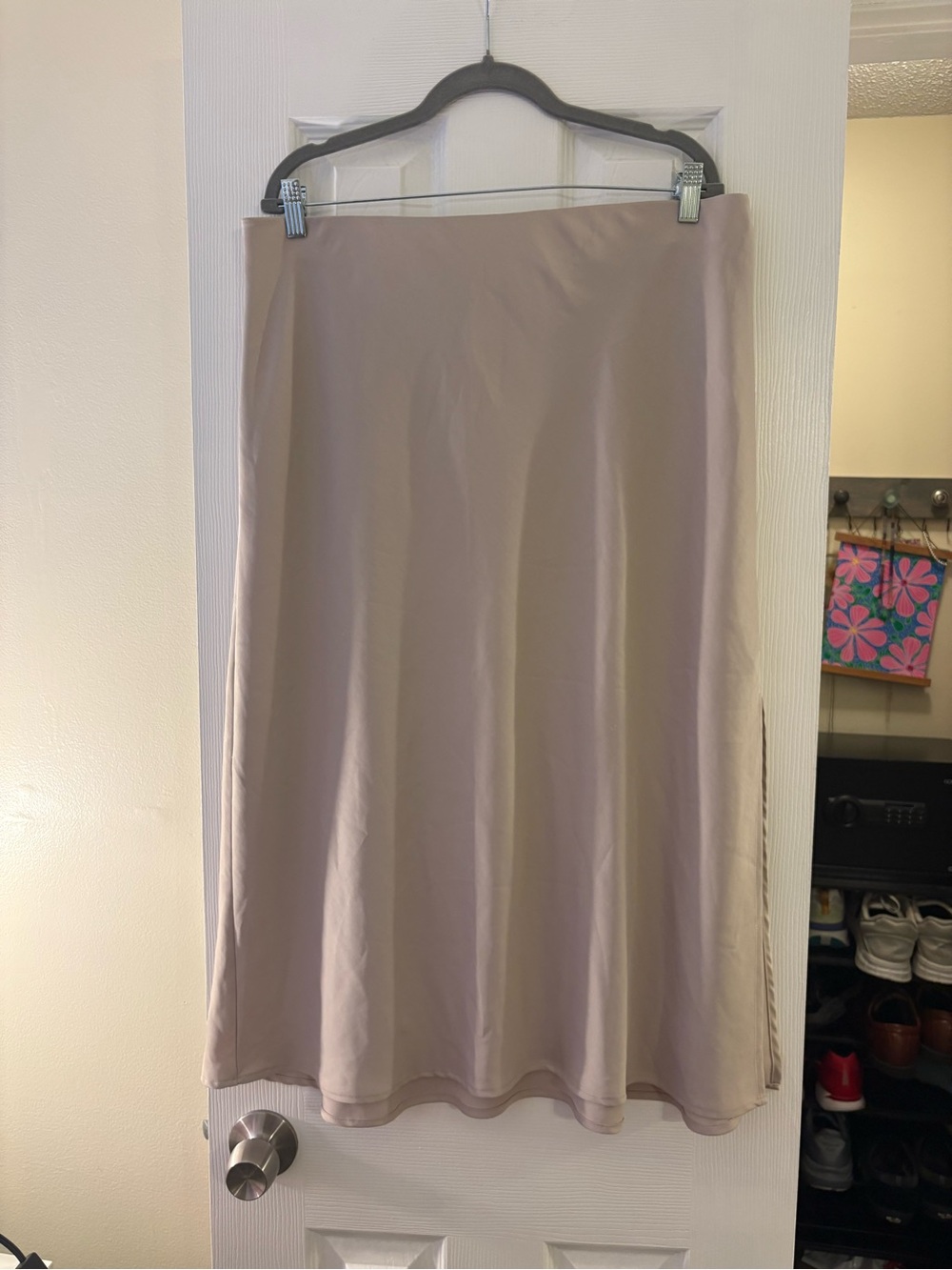 a new day Taupe Midi Slip Skirt